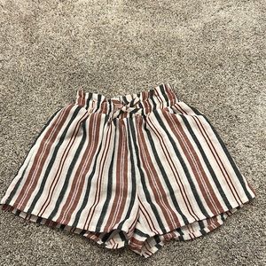 SHEIN, boho striped pattern shorts